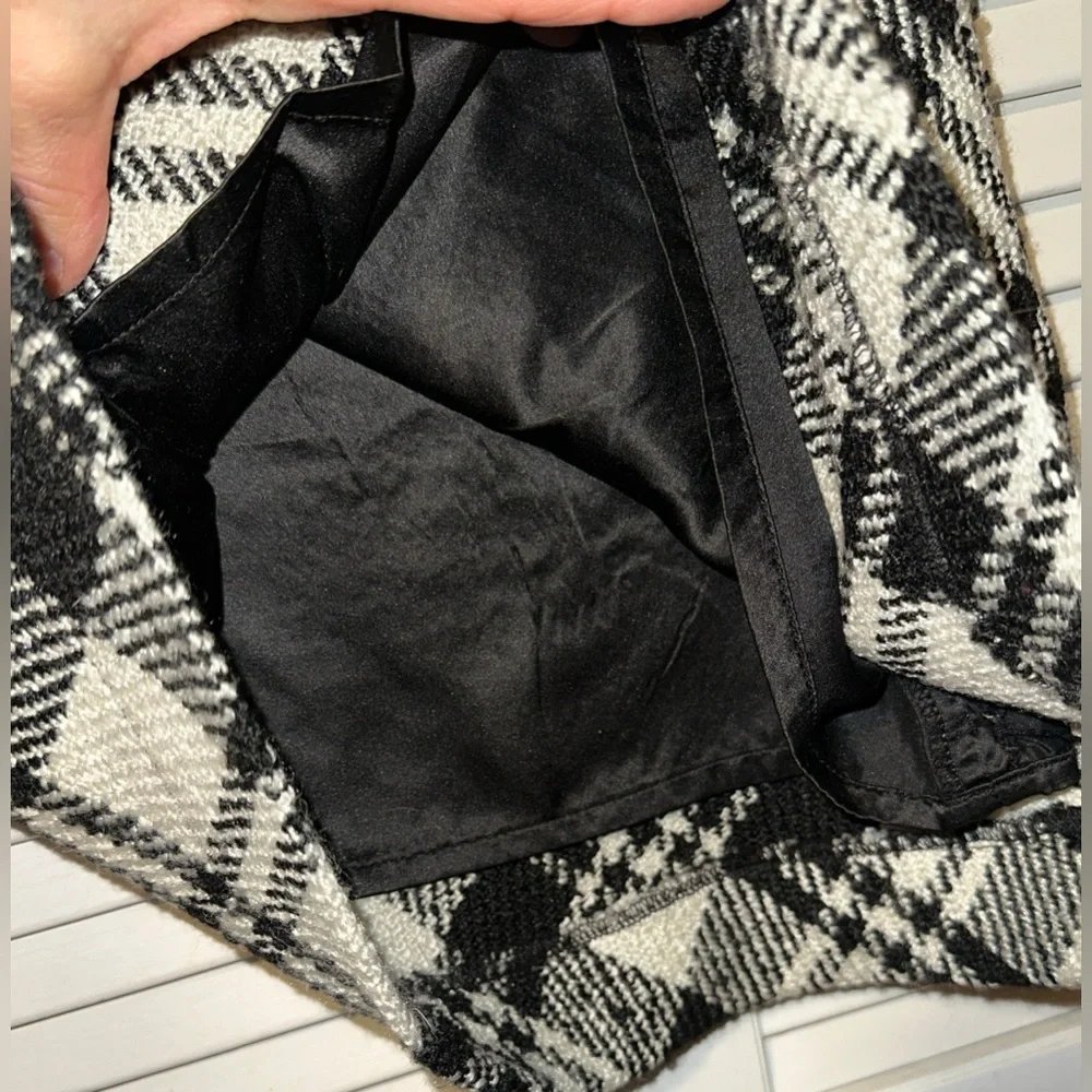 GapKids Gap Black & White Plaid Wool Tweed Sleeveless Dress Girl’s Medium